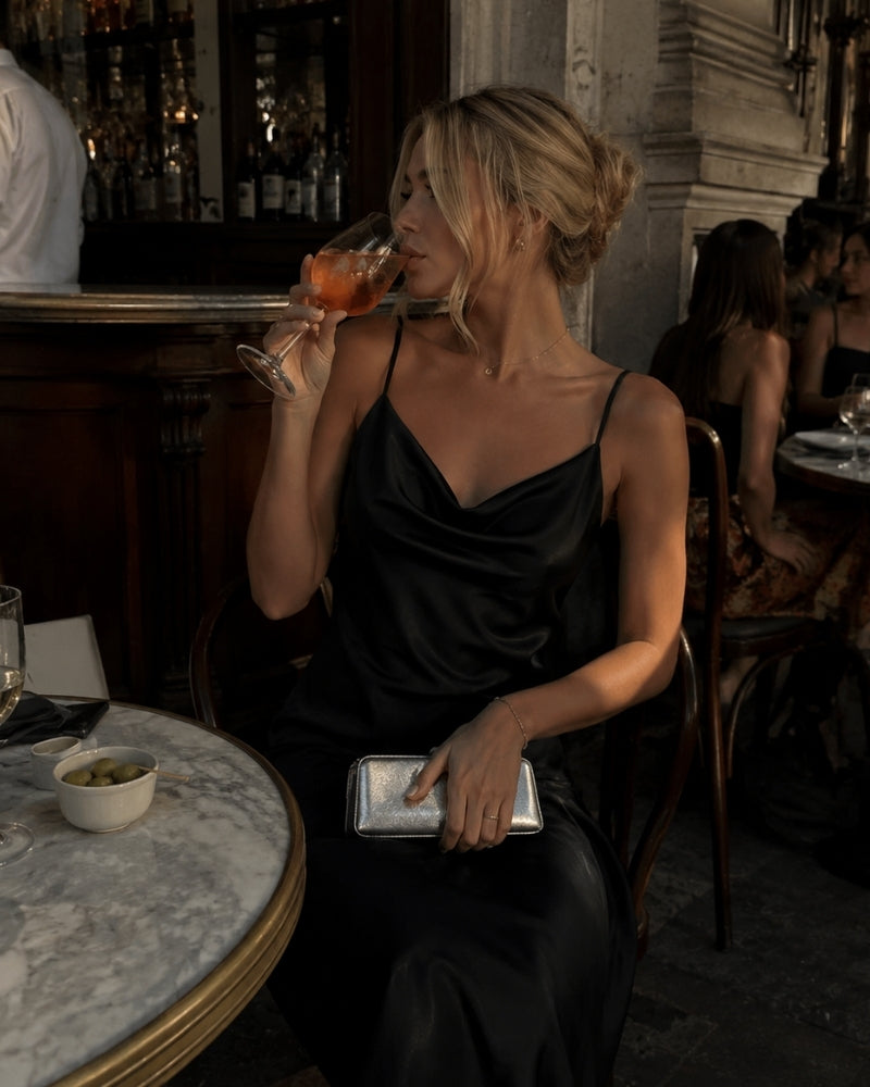 Old Money Silk Slip Dress