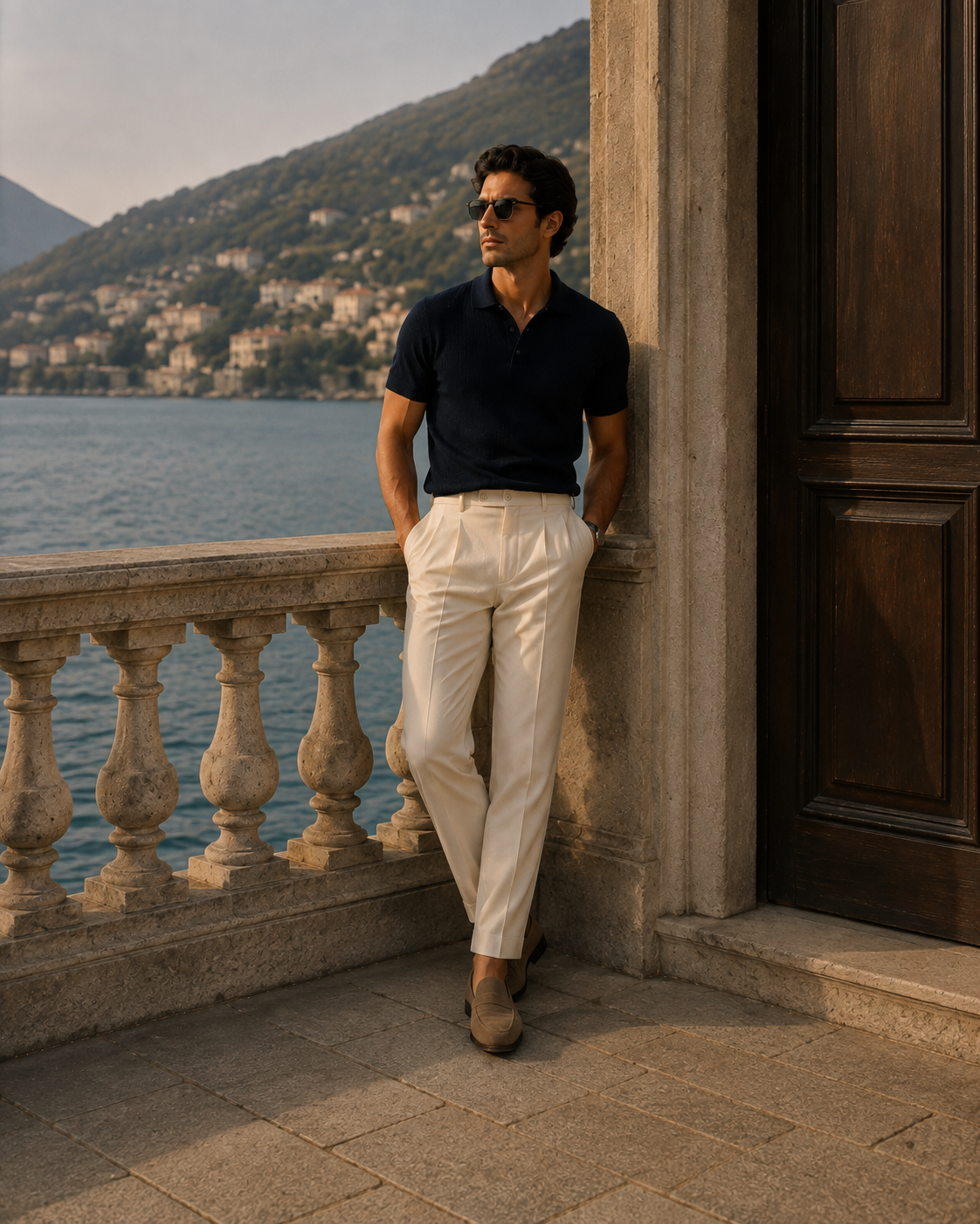 Linen garment detail