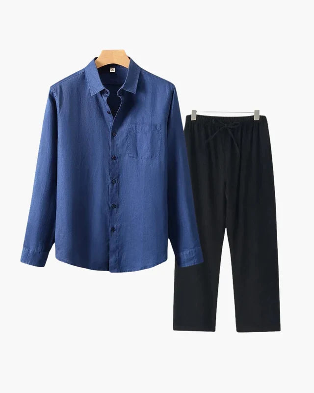 Old Money Linen Set (Long-Sleeve)
