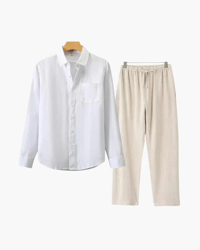 Old Money Linen Set (Long-Sleeve)