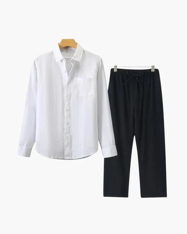 Old Money Linen Set (Long-Sleeve)