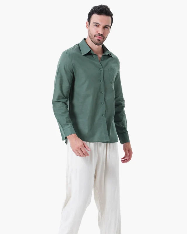 Old Money Linen Set (Long-Sleeve)